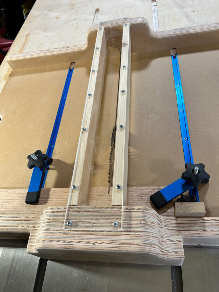 Crosscut sled complete and ready for action