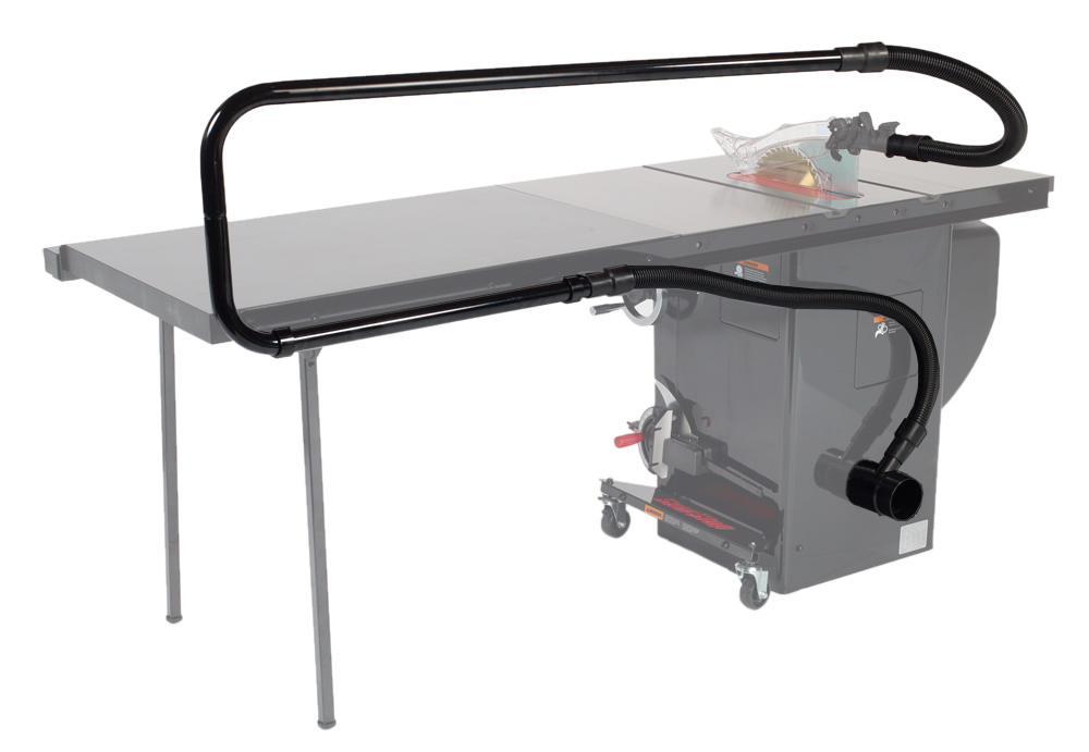 SawStop Overarm Dust Collection on Professional Cabinet Saw